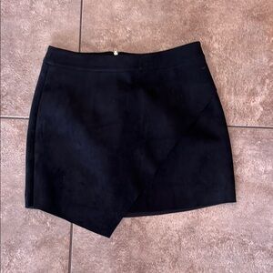 Kendall & Kylie Black Asymmetrical Mini Skirt Cocktail